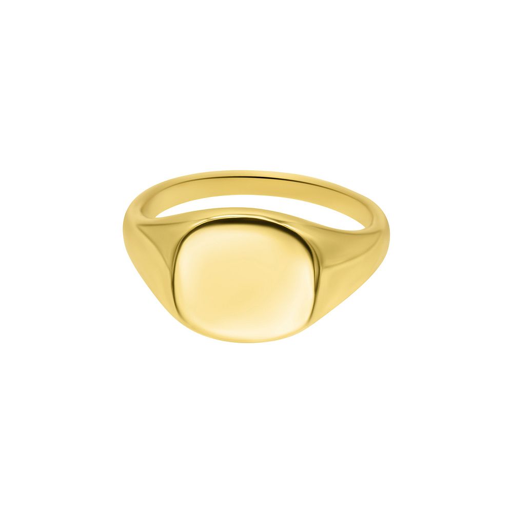 Pinky ring.【コラージュアート】 Stackable Art Deco 18K Gold Ring with Diamond & Pink