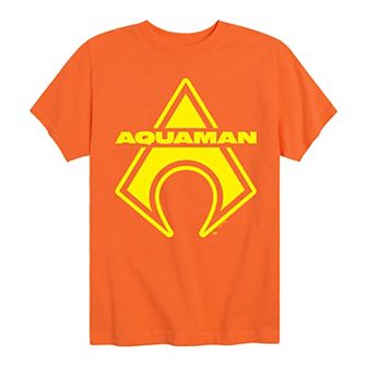 Boys 8-20 DC Comics Aquaman Logo Shield Graphic Tee