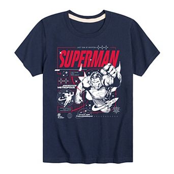 Boys 8-20 DC Comics Superman Comic Graphic Tee