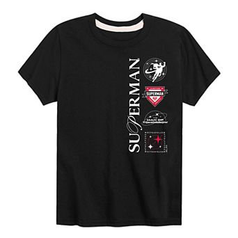Boys 8-20 DC Comics Superman Logo Stack Graphic Tee