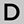 Silver Tone D