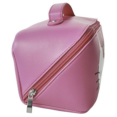 Hello Kitty Faux Quilted Travel Cosmetic Bag