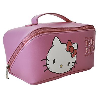 Hello Kitty Faux Quilted Travel Cosmetic Bag