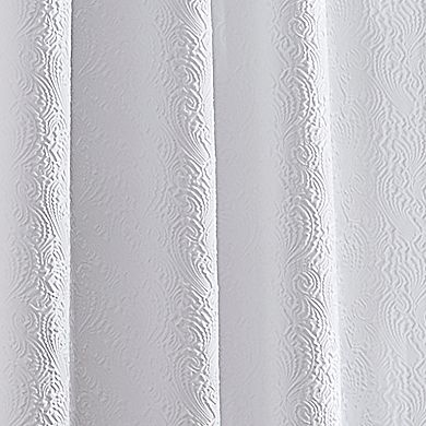 Peri Filigree Light Filtering Rod Pocket Set of 2 Window Curtain Panels