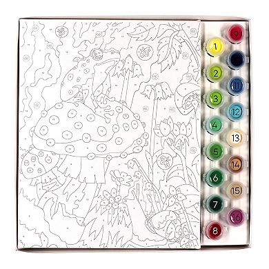 Bright Stripes iHeartArt Mushroom Forest Paint By Numbers Kit