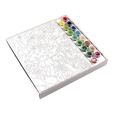 Bright Stripes iHeartArt Mushroom Forest Paint By Numbers Kit