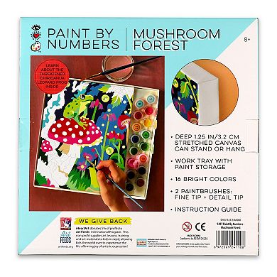 Bright Stripes iHeartArt Mushroom Forest Paint By Numbers Kit