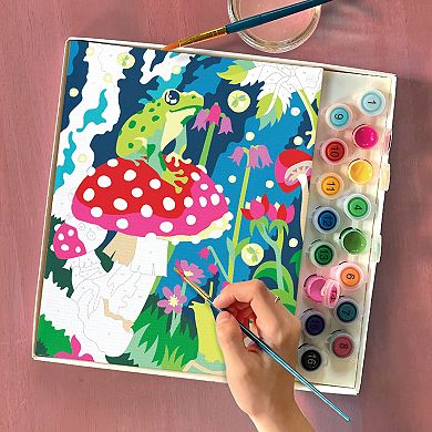 Bright Stripes iHeartArt Mushroom Forest Paint By Numbers Kit
