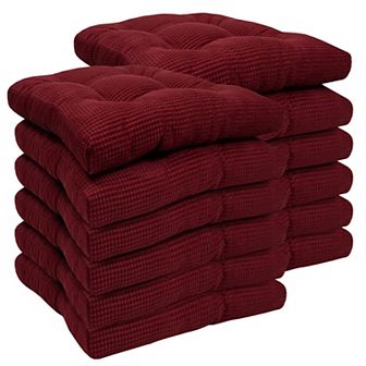Sweet Home Fluffy Memory Foam Non-Slip Chair Cushion Pad 12 pk