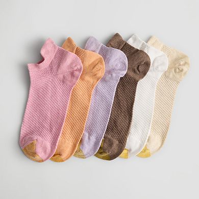Women's GOLDTOE® 6-pk. Henley Tab No-Show Socks