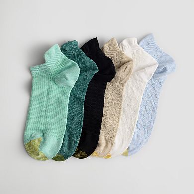 Women's GOLDTOE® 6-pk. Henley Tab No-Show Socks