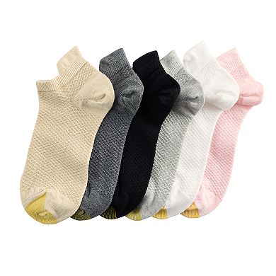 Women's GOLDTOE® 6-pk. Henley Tab No-Show Socks