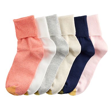 Women's GOLDTOE® 6-pk. Turn Cuff Socks