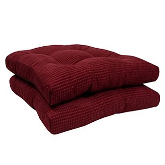 Sweet Home Fluffy Memory Foam Non-Slip Chair Cushion Pad 2 pk