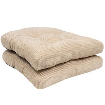 Sweet Home Fluffy Memory Foam Non-Slip Chair Cushion Pad 2 pk