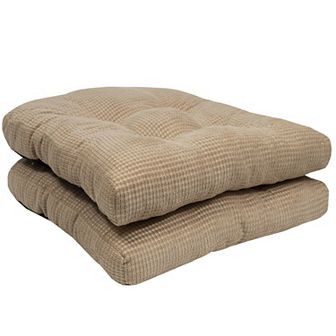 Sweet Home Fluffy Memory Foam Non-Slip Chair Cushion Pad 2 pk