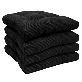 Sweet Home Fluffy Memory Foam Non-Slip Chair Cushion Pad 4 pk