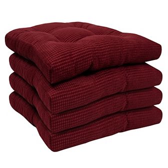 Sweet Home Fluffy Memory Foam Non-Slip Chair Cushion Pad 4 pk
