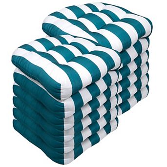 Sweet Home Havana Striped Tufted Patio Seat Cushion 12 pk