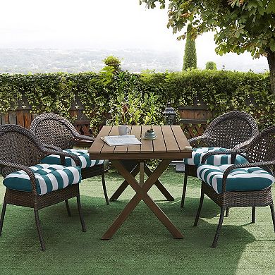 Sweet Home Havana Striped Tufted Patio Seat Cushion 4-pk.