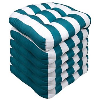 Sweet Home Havana Striped Tufted Patio Seat Cushion 6 pk