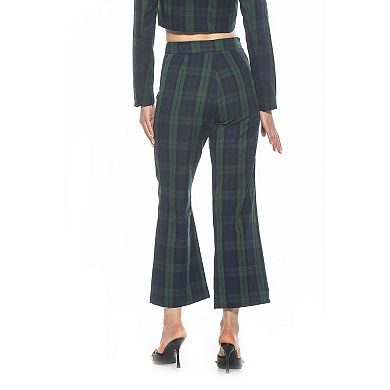 Women's ALEXIA ADMOR Jayden Wide-Leg Plaid Pants
