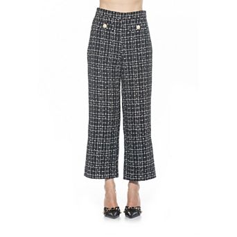 Women's ALEXIA ADMOR Jayden Wide-Leg Tweed Pants