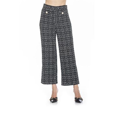 Women's ALEXIA ADMOR Jayden Wide-Leg Tweed Pants
