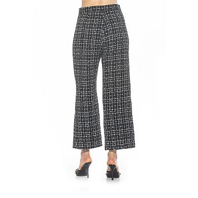 Women's ALEXIA ADMOR Jayden Wide-Leg Tweed Pants