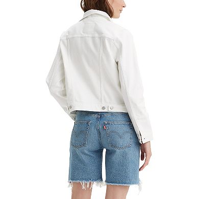 Women's Levi's White Original Trucker Jean Jacket