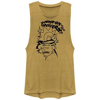 Juniors' Rick And Morty Smartest Guy In The Universe Graphic Tank Top