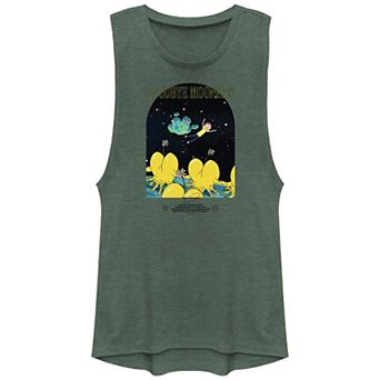 Juniors' Rick And Morty Goodbye Moonmen Graphic Tank Top