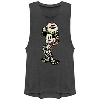 Disney's Mickey Mouse & Friends Mickey Mouse Skeleton Costume Juniors' Graphic Tank Top