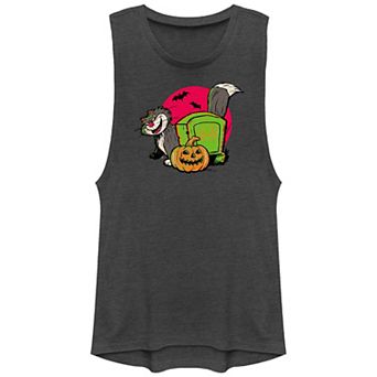 Disney's Cinderella Lucifer Devious Cat Juniors' Graphic Tank Top