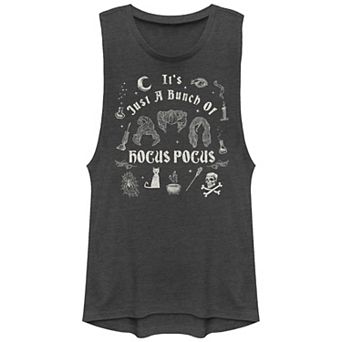 Disney's Hocus Pocus It's A Bunch Of Hocus Pocus Doodles Juniors' Graphic Tank Top