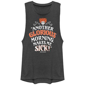 Disney's Hocus Pocus Winifred Sanderson Another Glorious Morning Makes Me Sick Juniors' Graphic Tank Top
