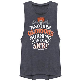 Disney's Hocus Pocus Winifred Sanderson Another Glorious Morning Makes Me Sick Juniors' Graphic Tank Top