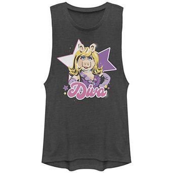 Disney's The Muppets Miss Piggy Diva Juniors' Graphic Tank Top