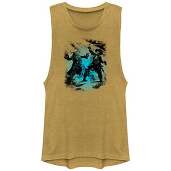 Disney's Pirates Of The Caribbean Captains Fight Juniors' Graphic Tank Top
