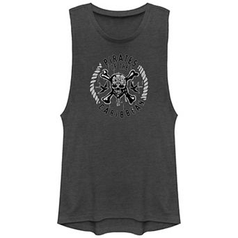 Disney's Pirates Of The Caribbean Skull Crest Juniors' Graphic Tank Top