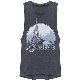 Disney's Frozen Elsa Arendelle Stamp Juniors' Graphic Tank Top