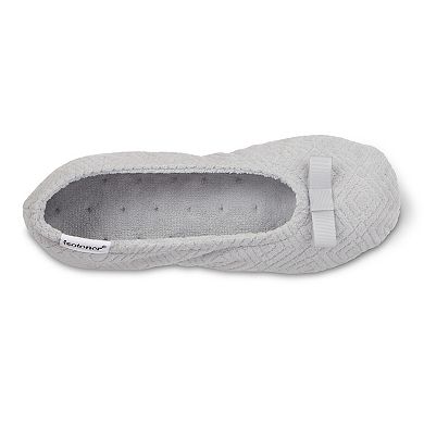 Women's isotoner Gemma Micro Terrycloth Ballerina Slippers