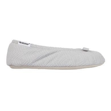 Women's isotoner Gemma Micro Terrycloth Ballerina Slippers
