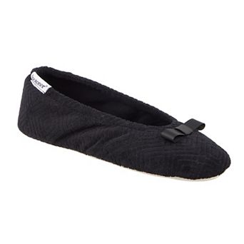 Women's isotoner Gemma Micro Terrycloth Ballerina Slippers