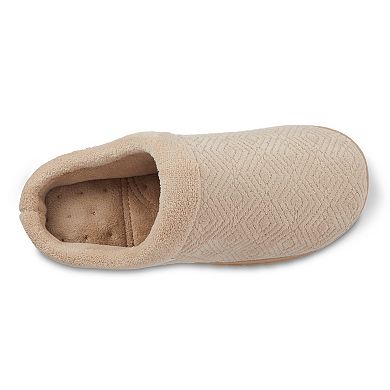 isotoner Gemma Sculpted Microterry Hoodback Women's Slippers