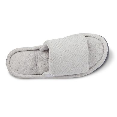 Women's isotoner Gemma Micro Terry Cloth Adjustable Slide Slippers