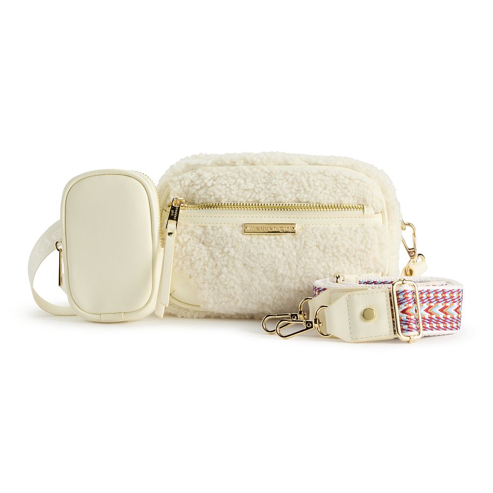 Madden store girl cream small bucket feeding crossbody bag