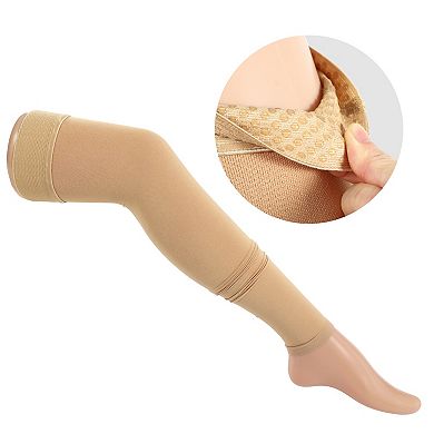 1 Pair Thigh High Compression Sleeves With Elastic Band For Women Men
