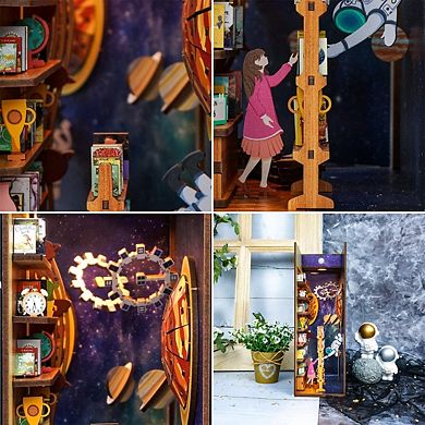 Diy 3d Book Nook Kit Interstellar 247pcs