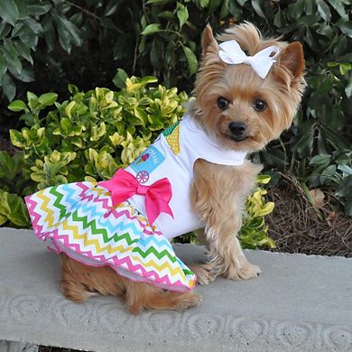 Doggie Design Ice Cream Cart Dress with Matching Leash